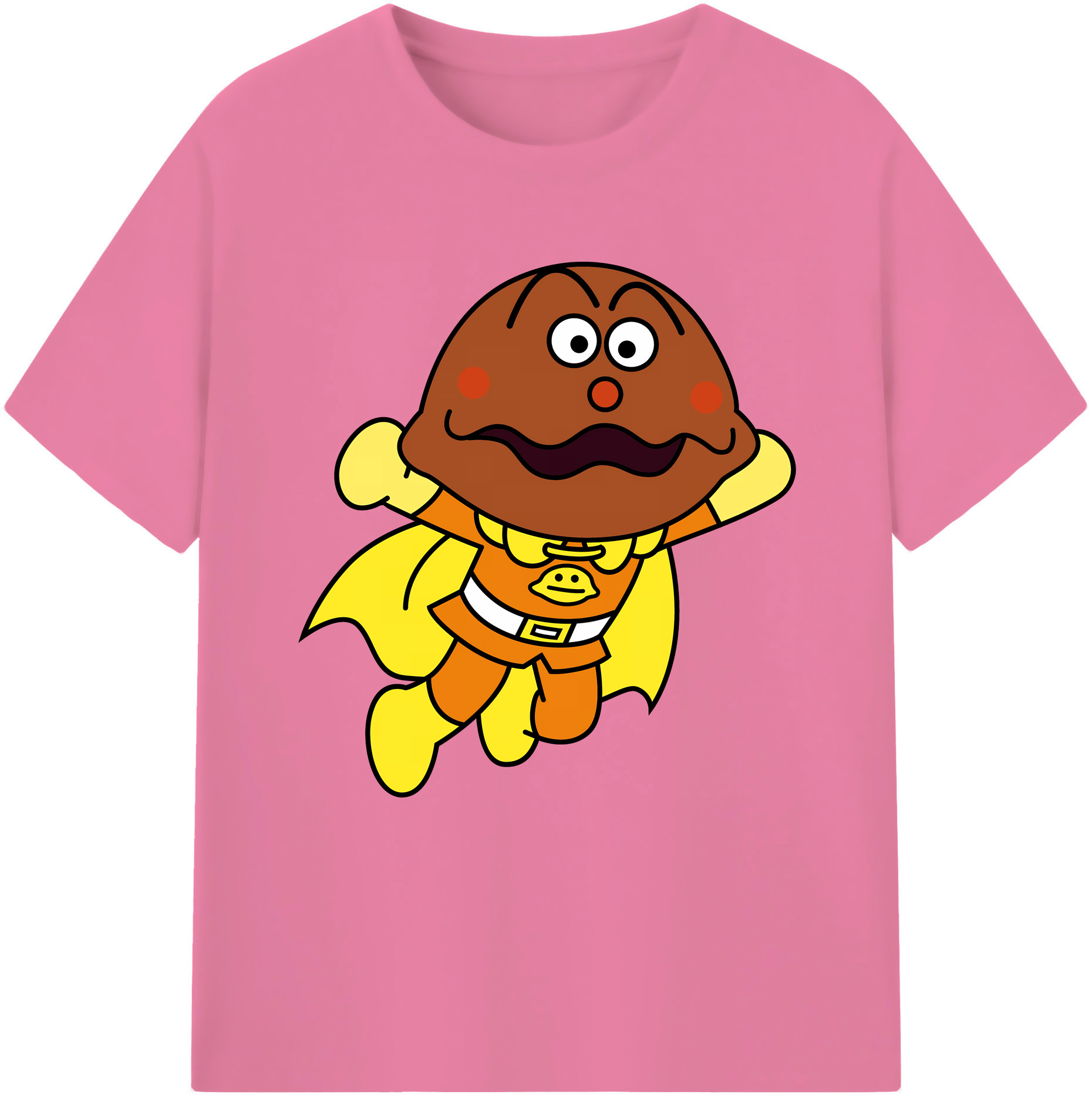 （画像用） アンパンマン Anpanman 綿100％半袖Tシャツ（フロントプリント）